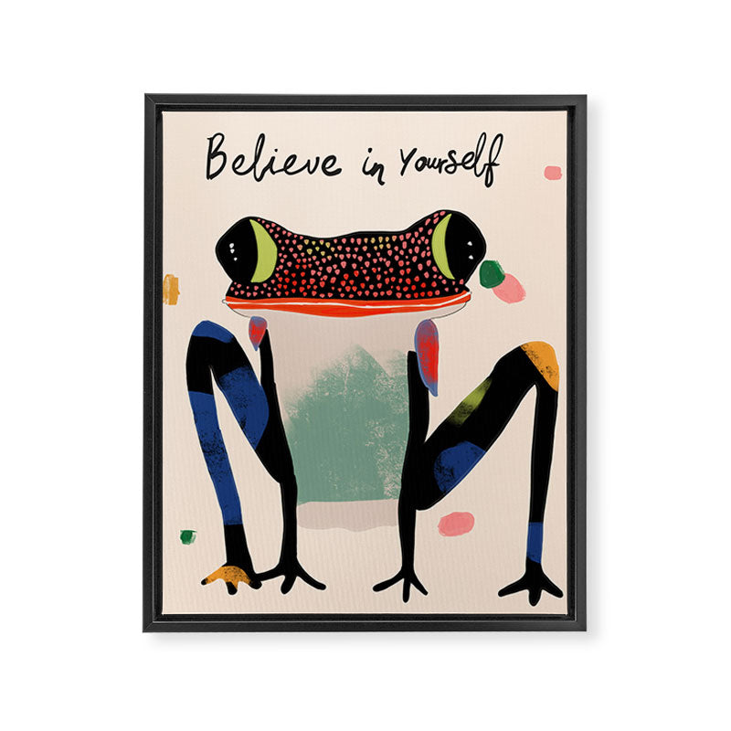 Believe and Leap Framed Canvas Print Gallery Image 6