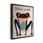 Believe and Leap Framed Canvas Print Gallery Image 2