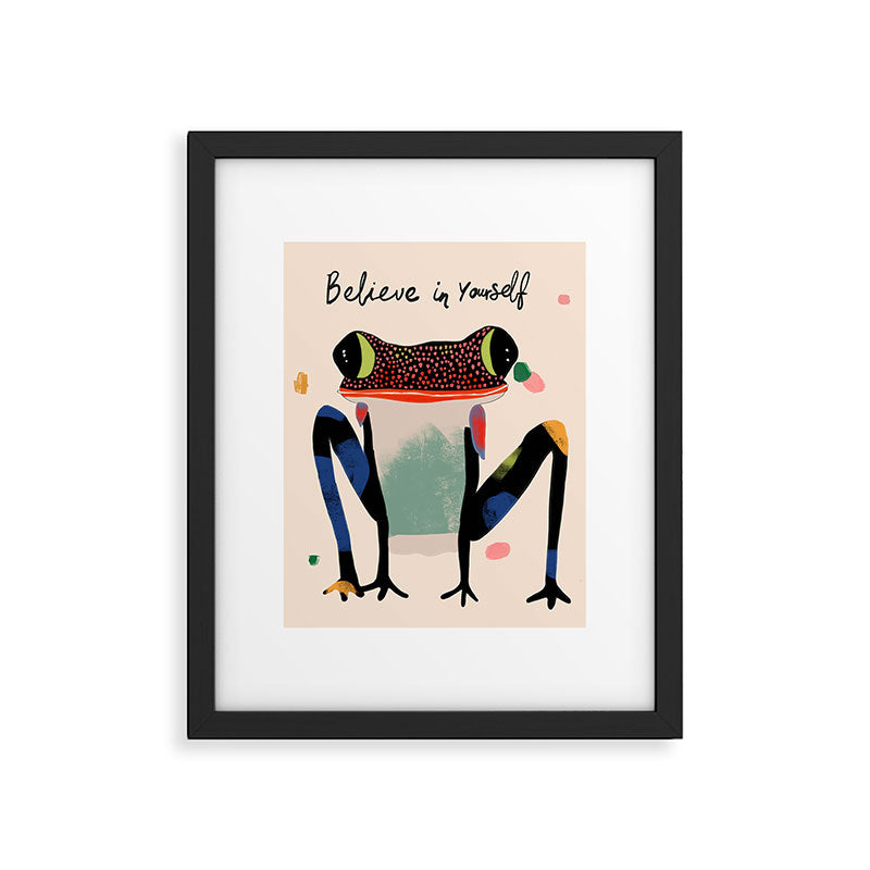 Believe and Leap Framed Art Print Gallery Image 5