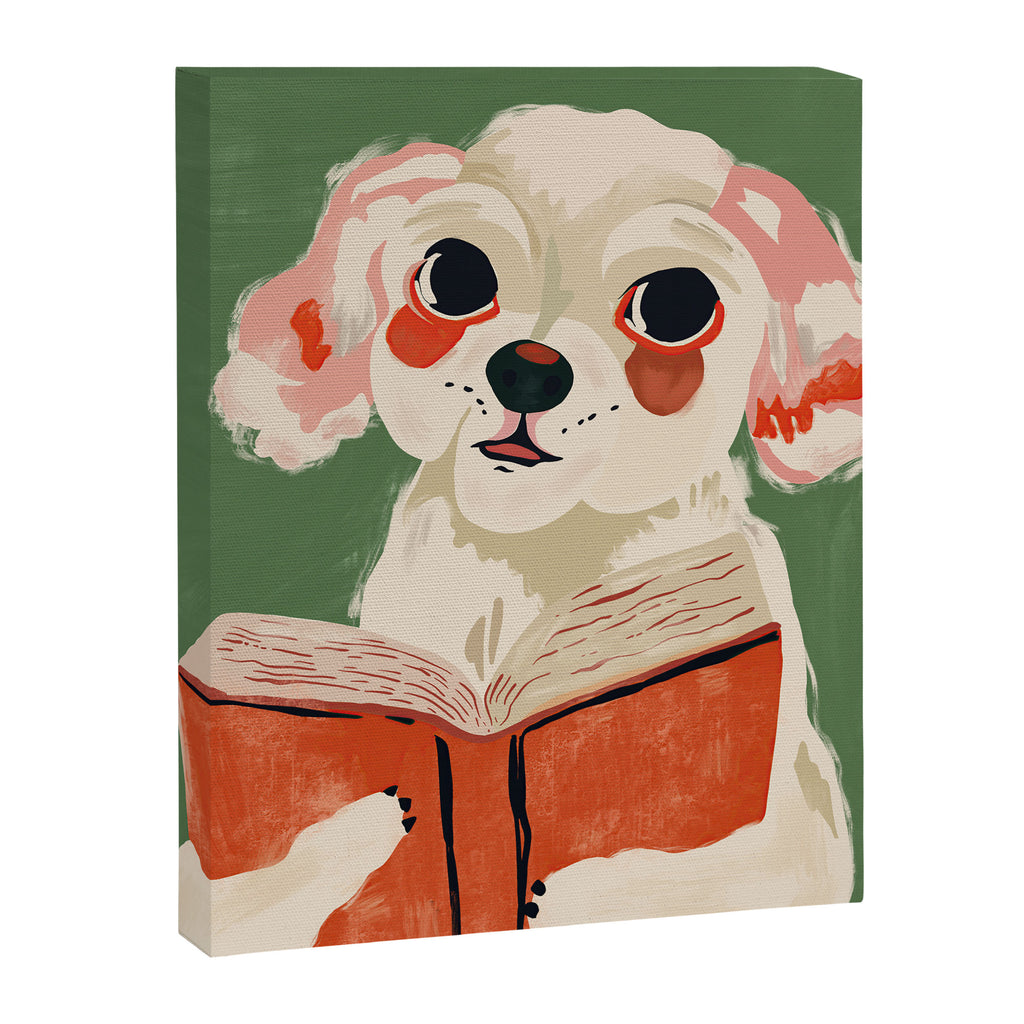 Bookish Pup Canvas Print Gallery Image 8