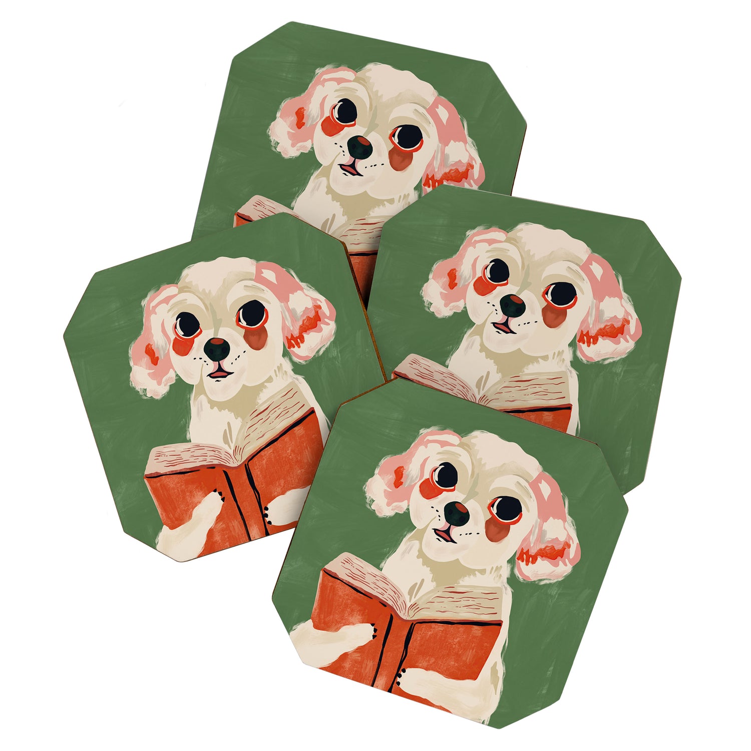 Bookish Pup Coaster Gallery Image 1