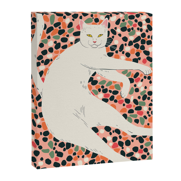 Cat Stretching Canvas Print Gallery Image 1