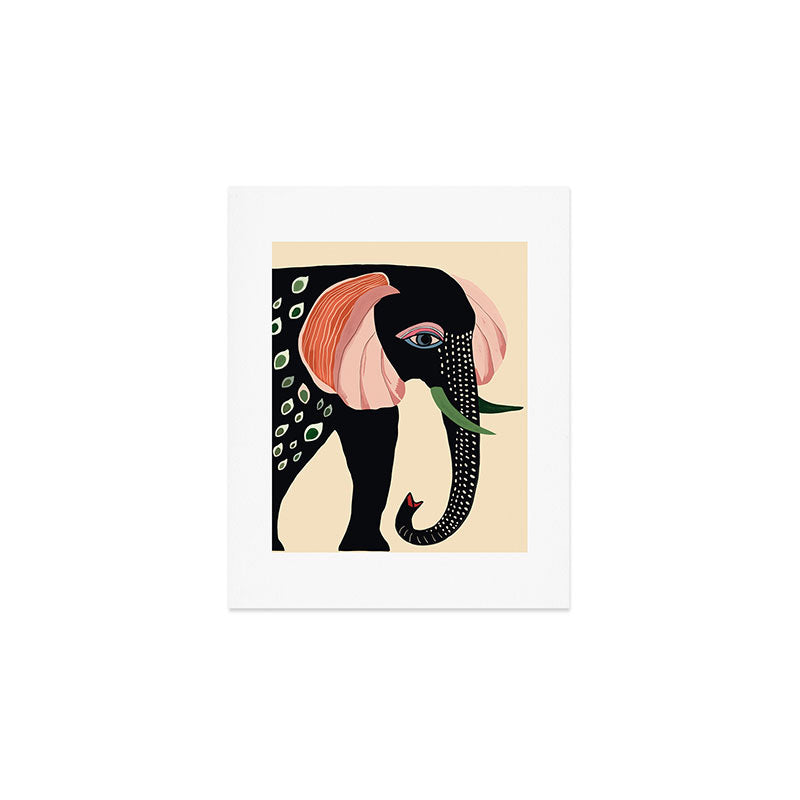 Colorful Elephant Art Print Gallery Image 1