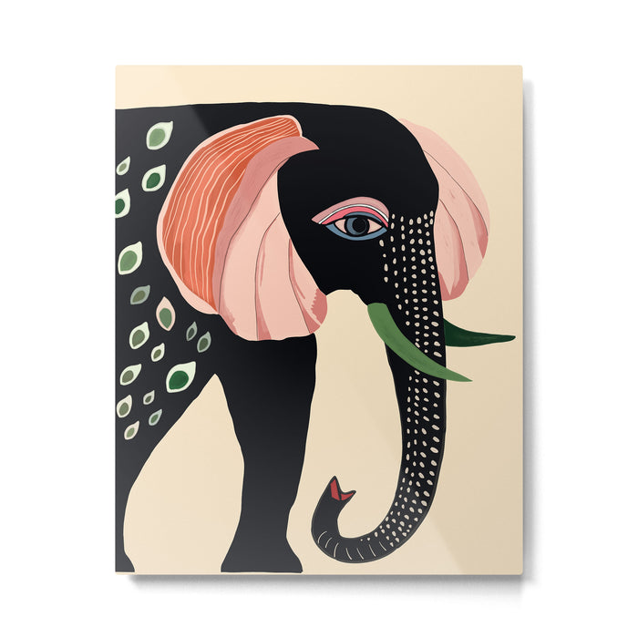 Colorful Elephant Metal Print Gallery Image 1