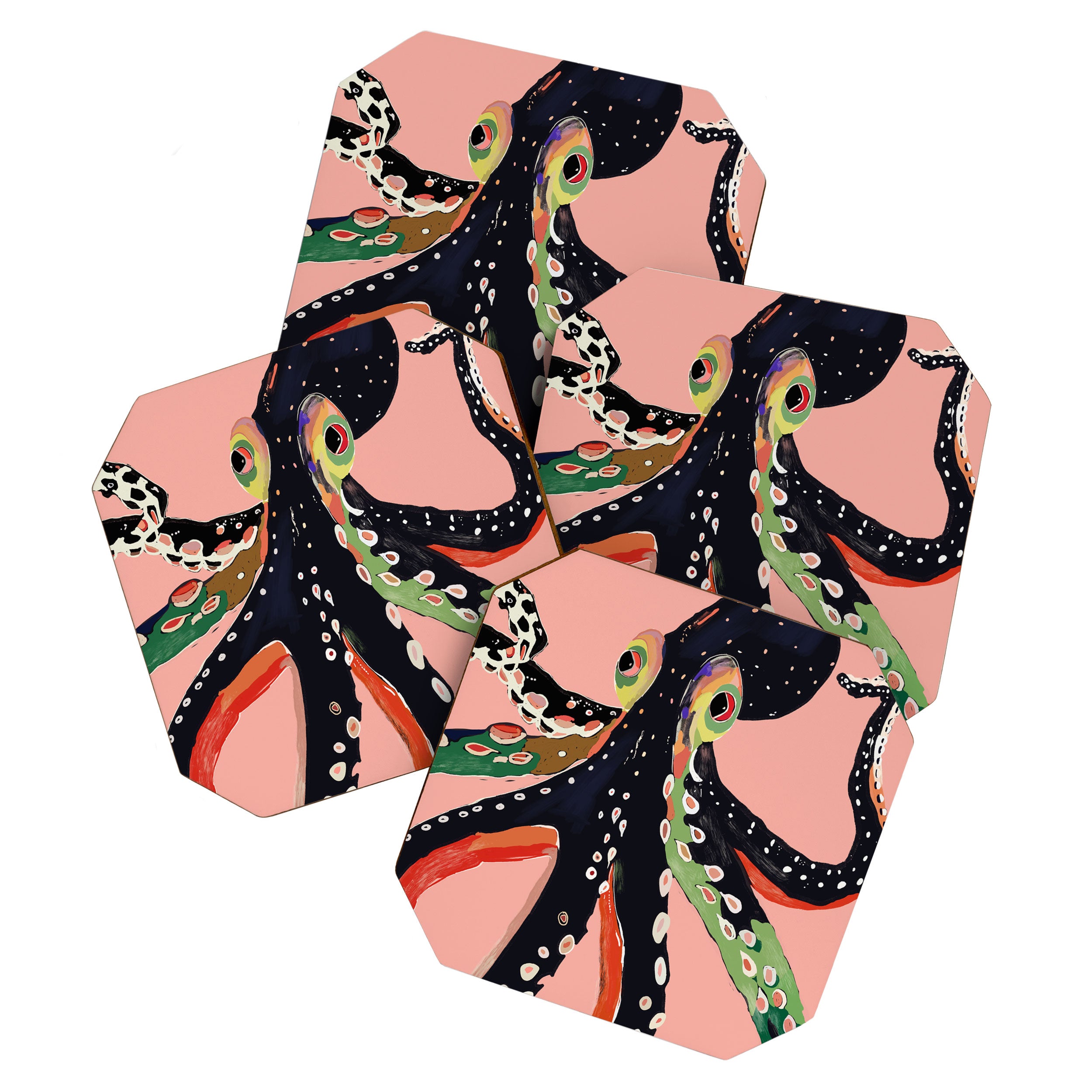 Colorful Octopus Coaster Gallery Image 1
