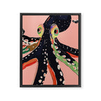 Colorful Octopus Framed Canvas Print Gallery Image 8