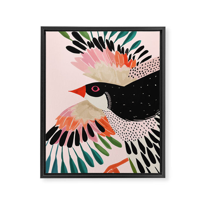 Colorful Wings Framed Canvas Print Gallery Image 1