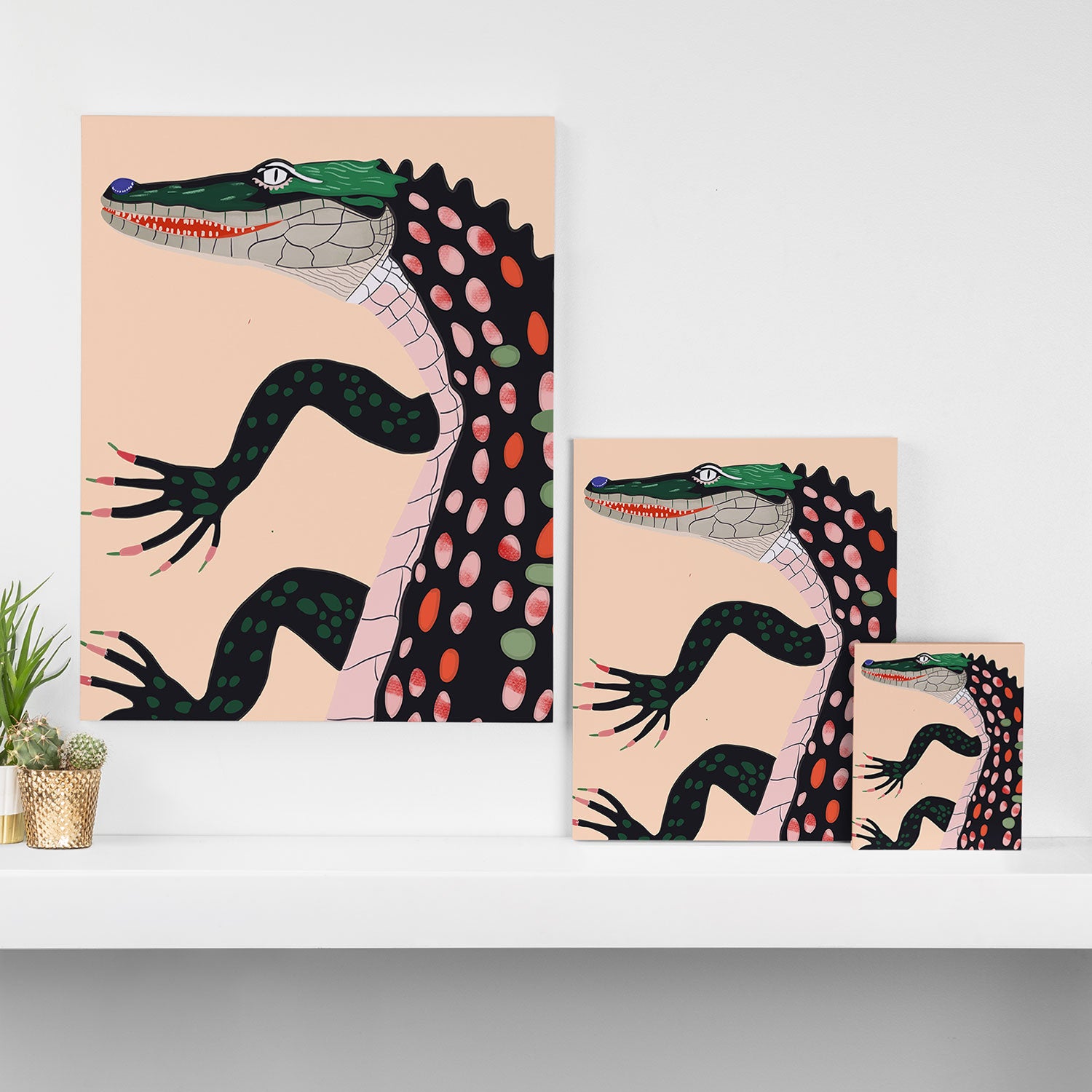 Crocodile Canvas Print Gallery Image 3