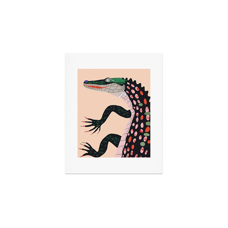 Crocodile Art Print Gallery Image 1