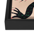 Crocodile Framed Canvas Print Gallery Image 3