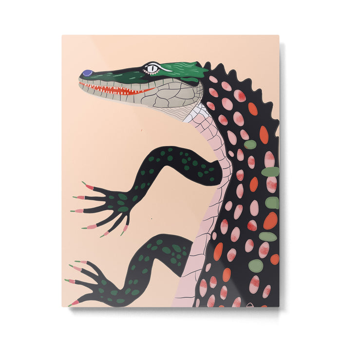 Crocodile Metal Print Gallery Image 1