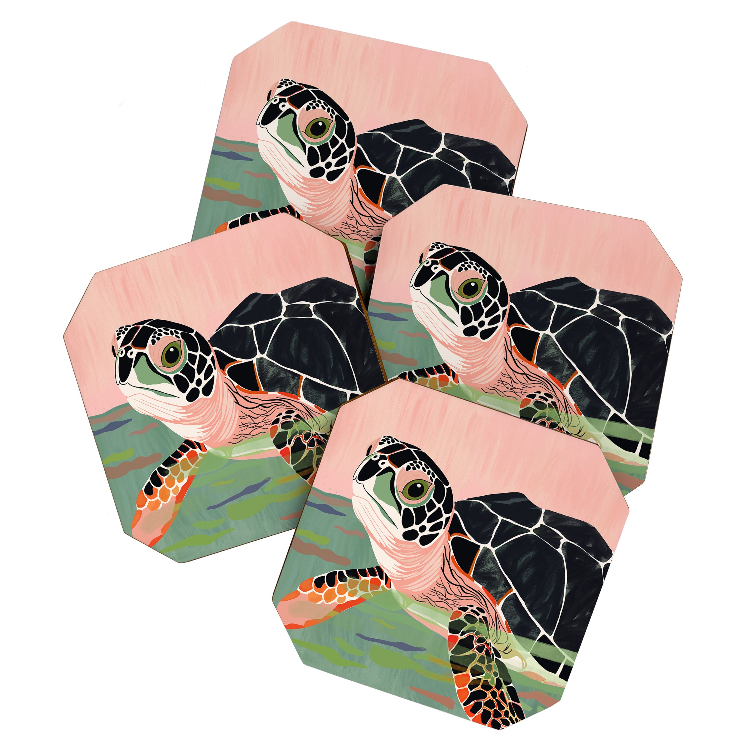 Cute Turtle  Coaster Gallery Image 1