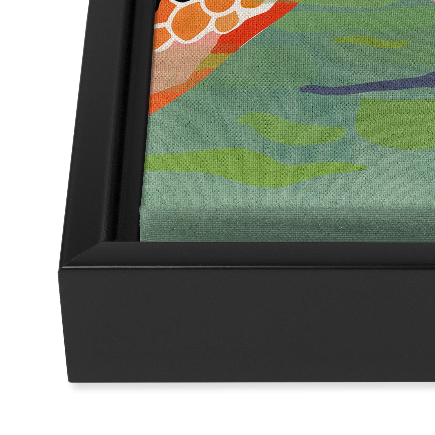 Cute Turtle  Framed Canvas Print Gallery Image 3
