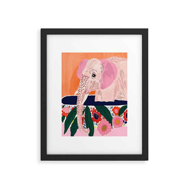 Elephant Spa Day Framed Art Print Gallery Image 5