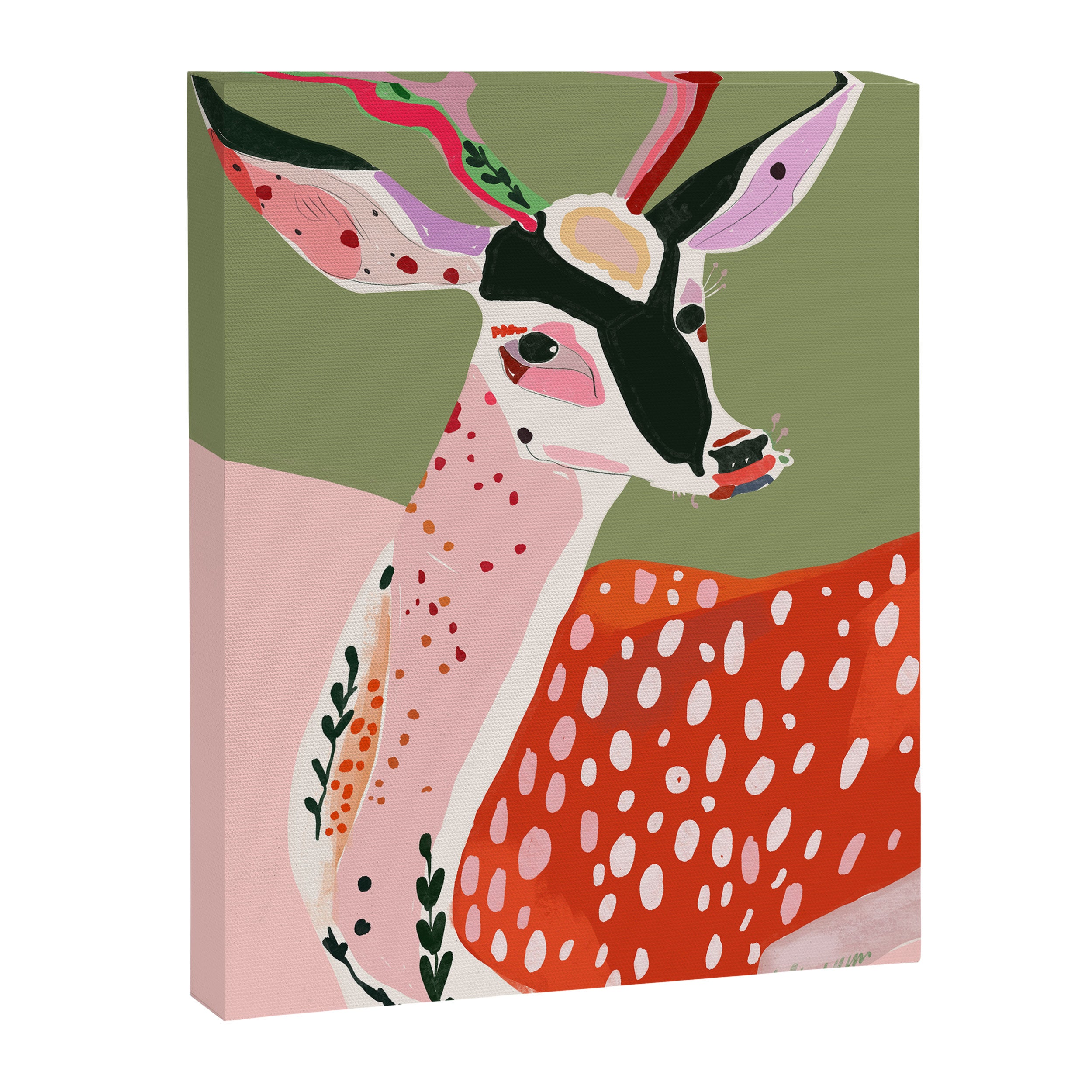 Enchanted Deer Canvas Print Gallery Image 6