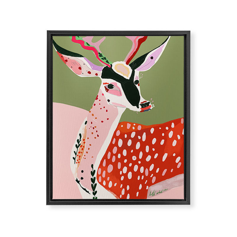 Enchanted Deer Framed Canvas Print Gallery Image 6