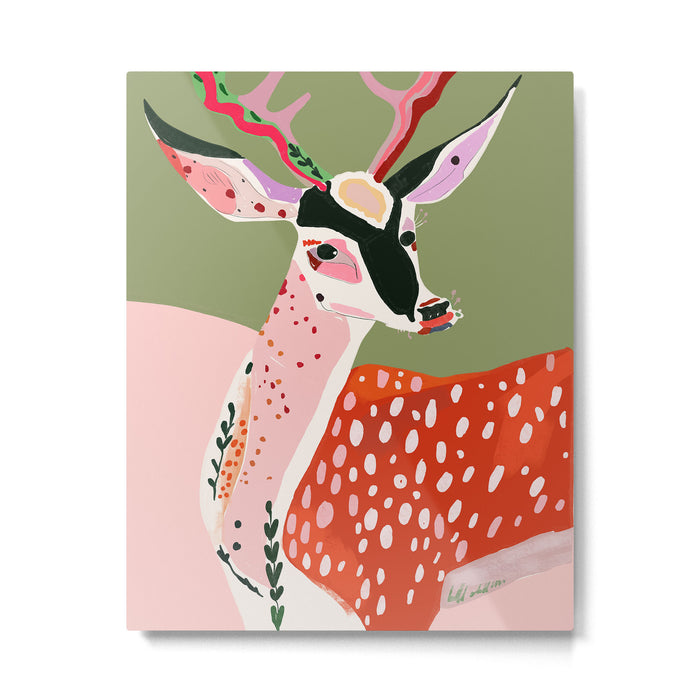 Enchanted Deer Metal Print Gallery Image 1
