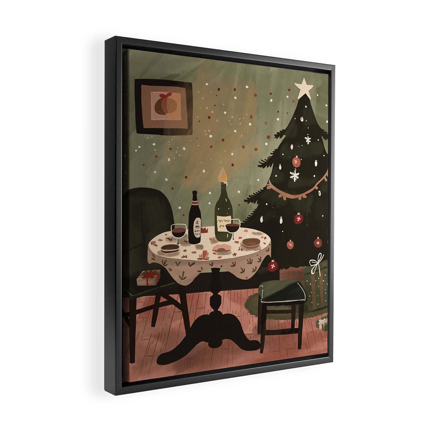 Festive Evenings Framed Canvas Print Gallery Image 2