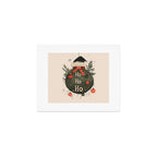 Festive Ho Ho Ho Bauble Art Print Gallery Image 1