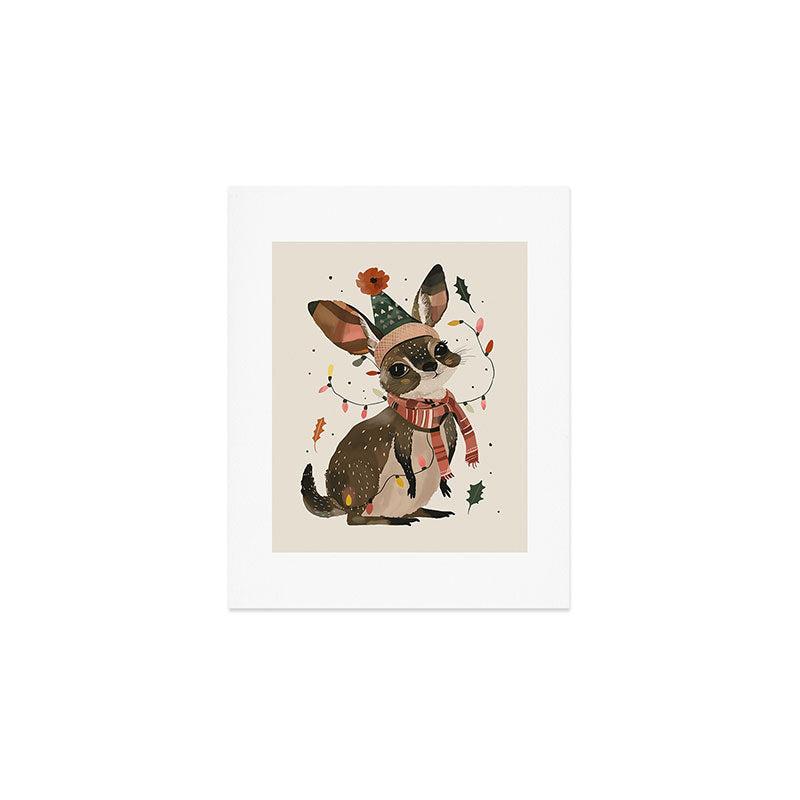 Festive Joey Art Print Gallery Image 1
