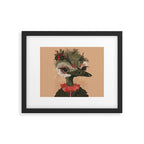Festive Ostrich Framed Art Print Gallery Image 6
