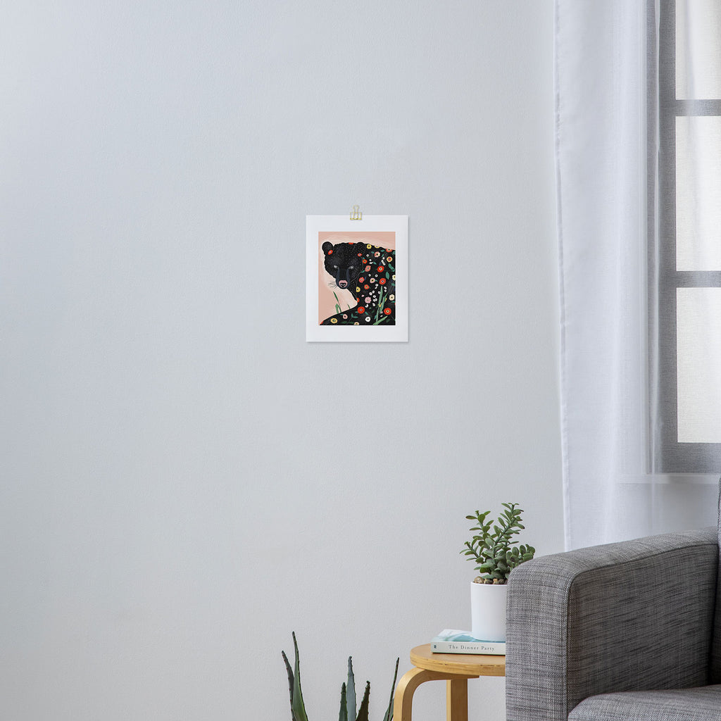 Floral Bear Art Print Gallery Image 3