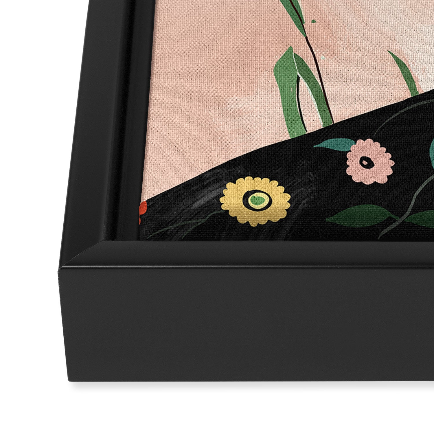Floral Bear Framed Canvas Print Gallery Image 3