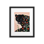 Floral Bear Framed Art Print Gallery Image 5