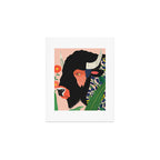 Floral Bison Art Print Gallery Image 1