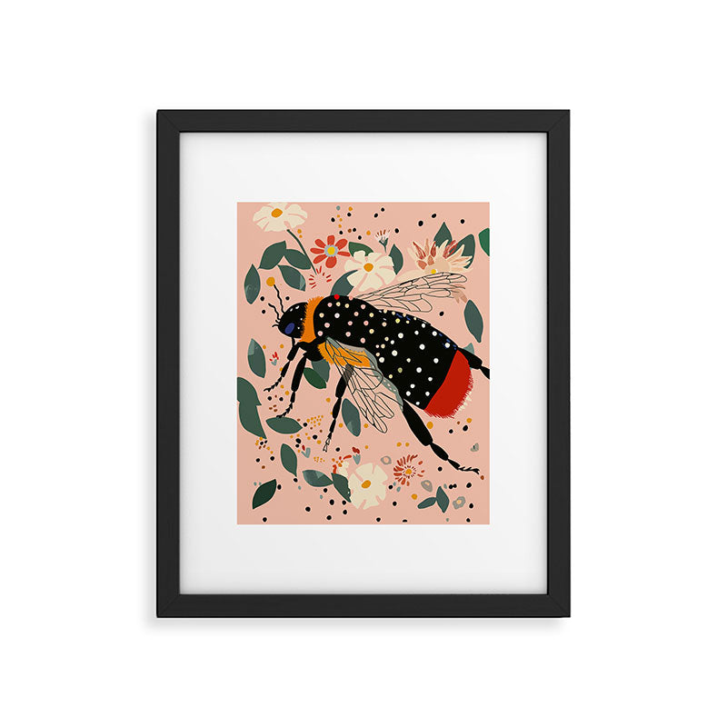 Floral Buzz Framed Art Print Gallery Image 5