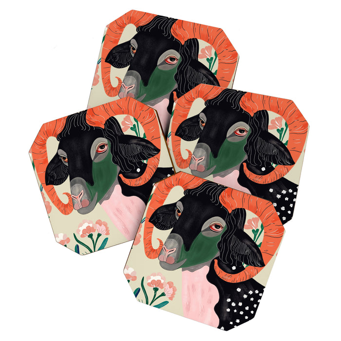 Floral Ram Coaster Gallery Image 1