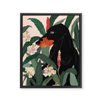 Hidden in the Greenery Framed Canvas Print Gallery Image 6