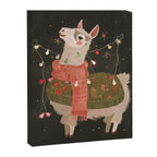 Holiday Llama Joy Canvas Print Gallery Image 8