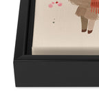 Holiday Llama Joy ll Framed Canvas Print Gallery Image 3