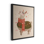 Holiday Llama Joy ll Framed Canvas Print Gallery Image 2