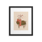 Holiday Llama Joy ll Framed Art Print Gallery Image 6