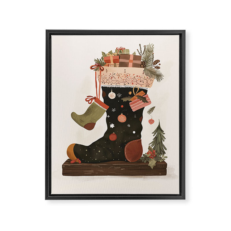 Joyful Stockings Framed Canvas Print Gallery Image 6