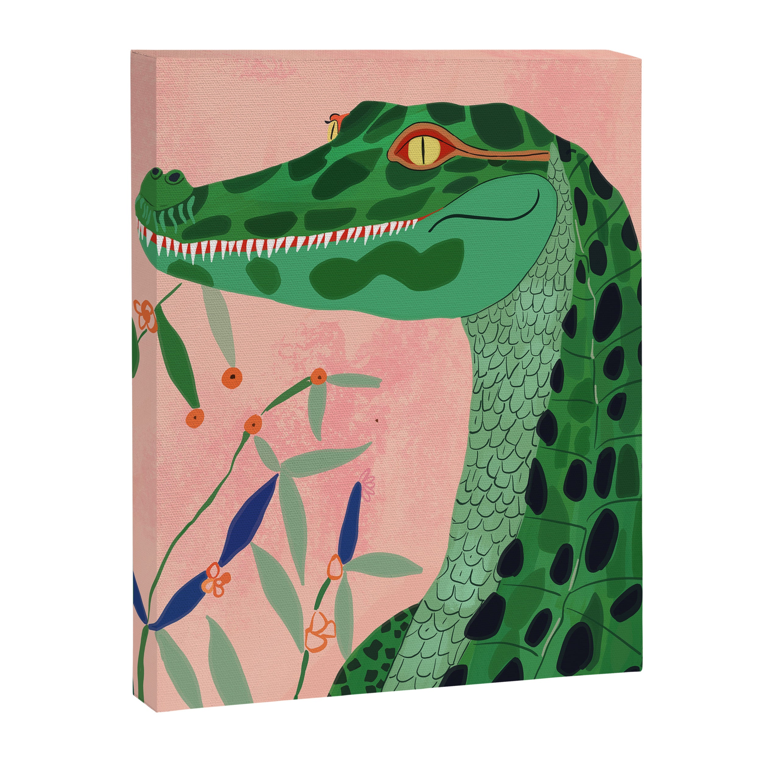 Jungle Crocodile Canvas Print Gallery Image 6