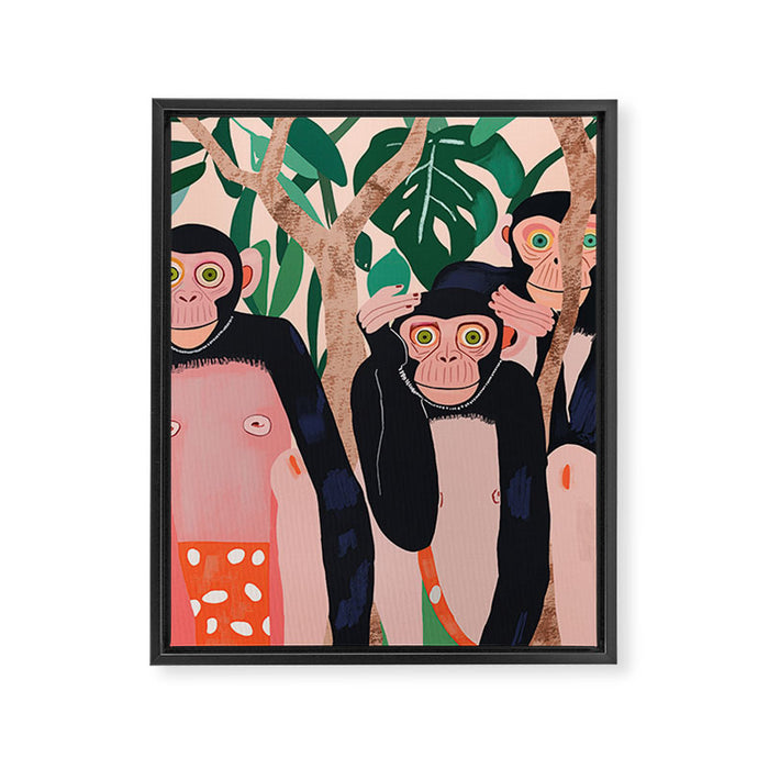 Jungle Trio Framed Canvas Print Gallery Image 1