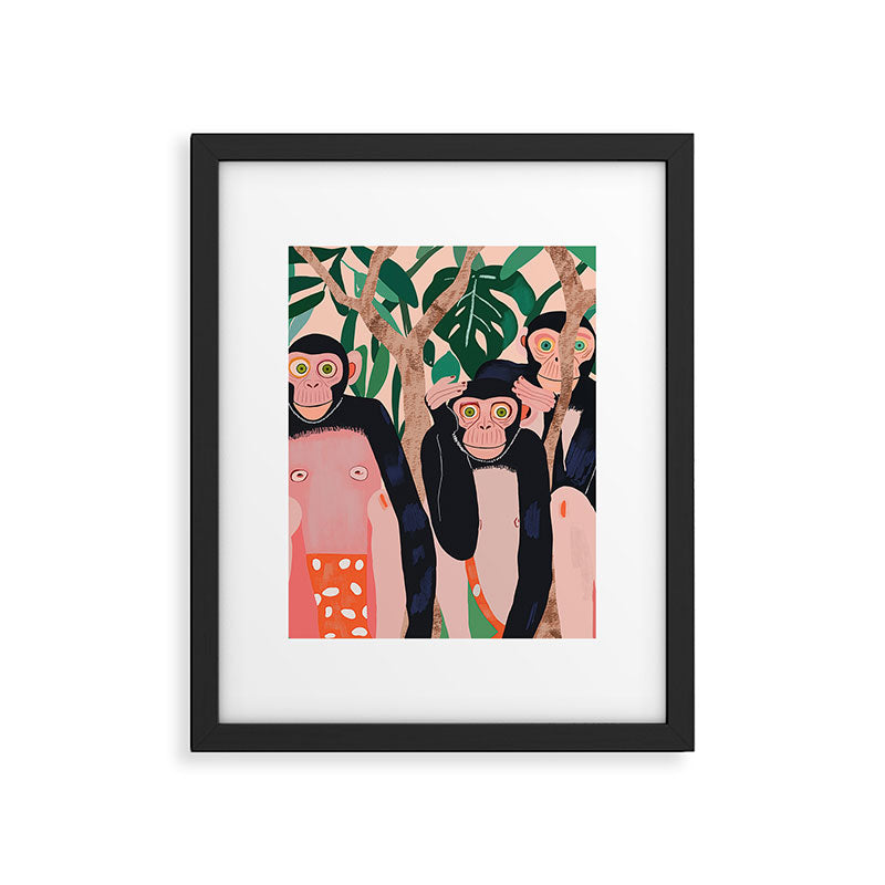 Jungle Trio Framed Art Print Gallery Image 6