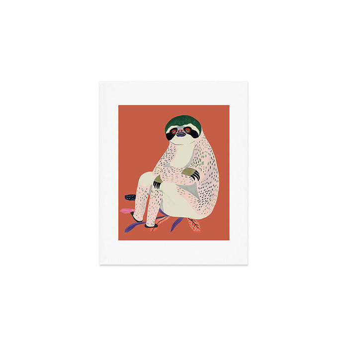 Just Slothin' Around Art Print Gallery Image 1