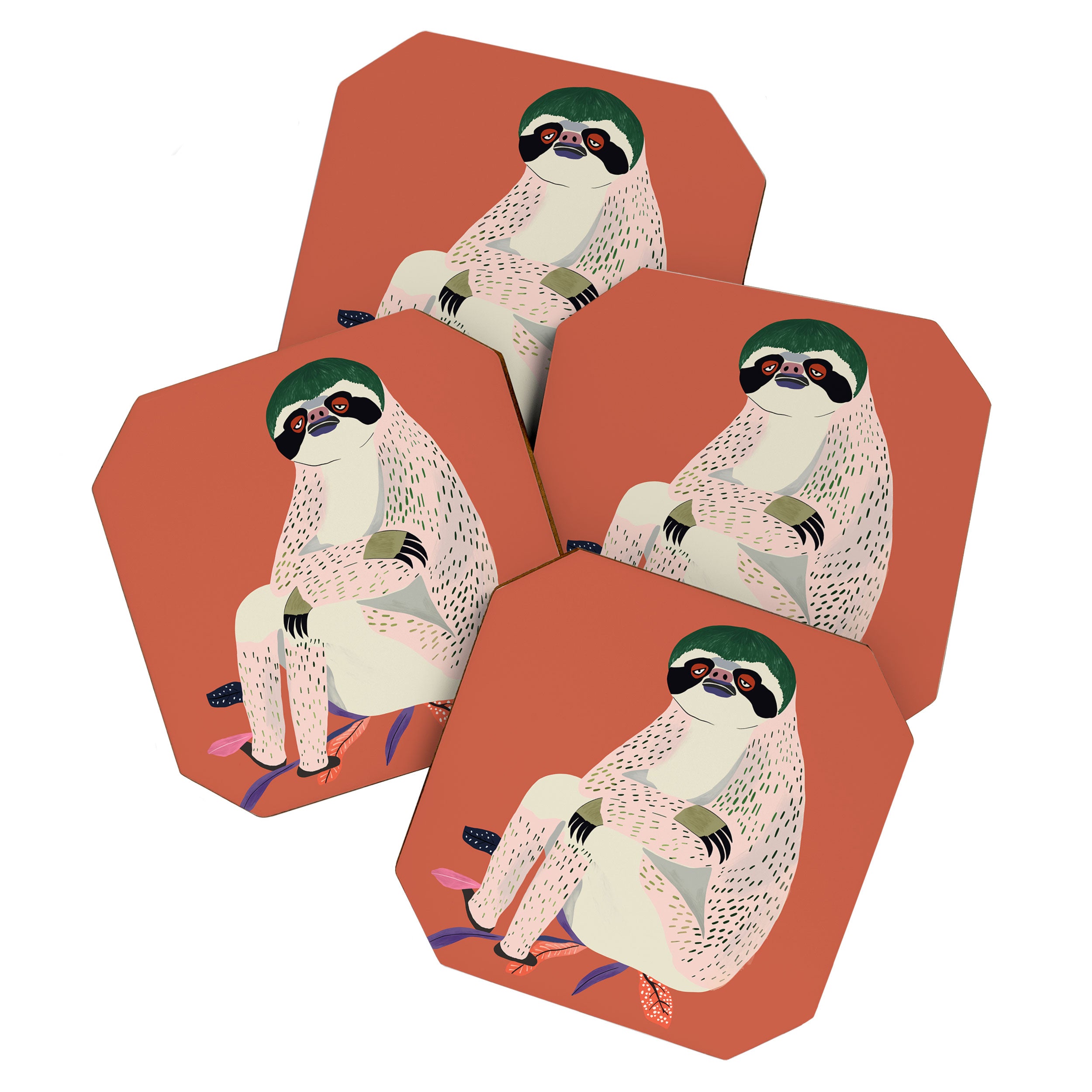 Just Slothin' Around Coaster Gallery Image 1