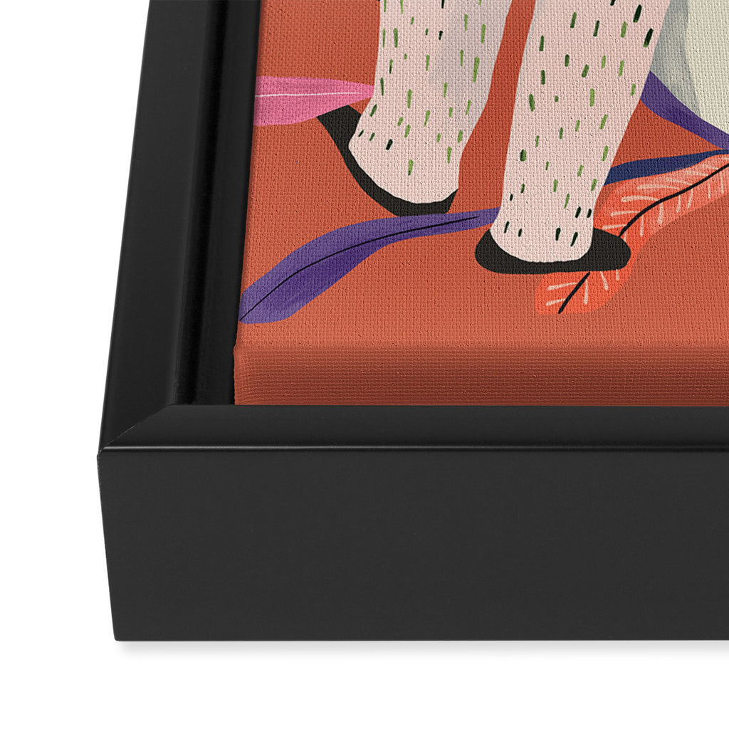 Just Slothin' Around Framed Canvas Print Gallery Image 3