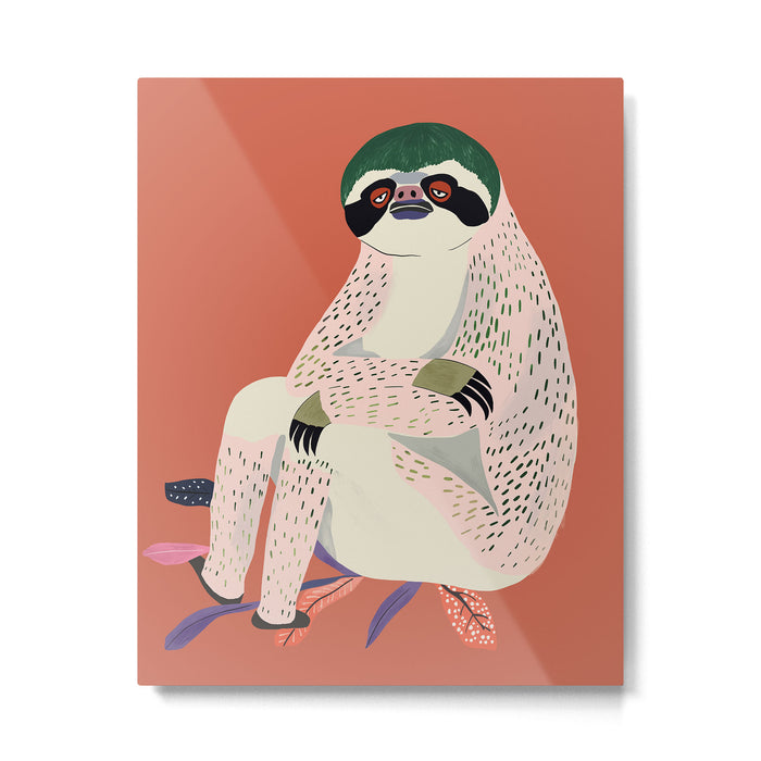 Just Slothin' Around Metal Print Gallery Image 1
