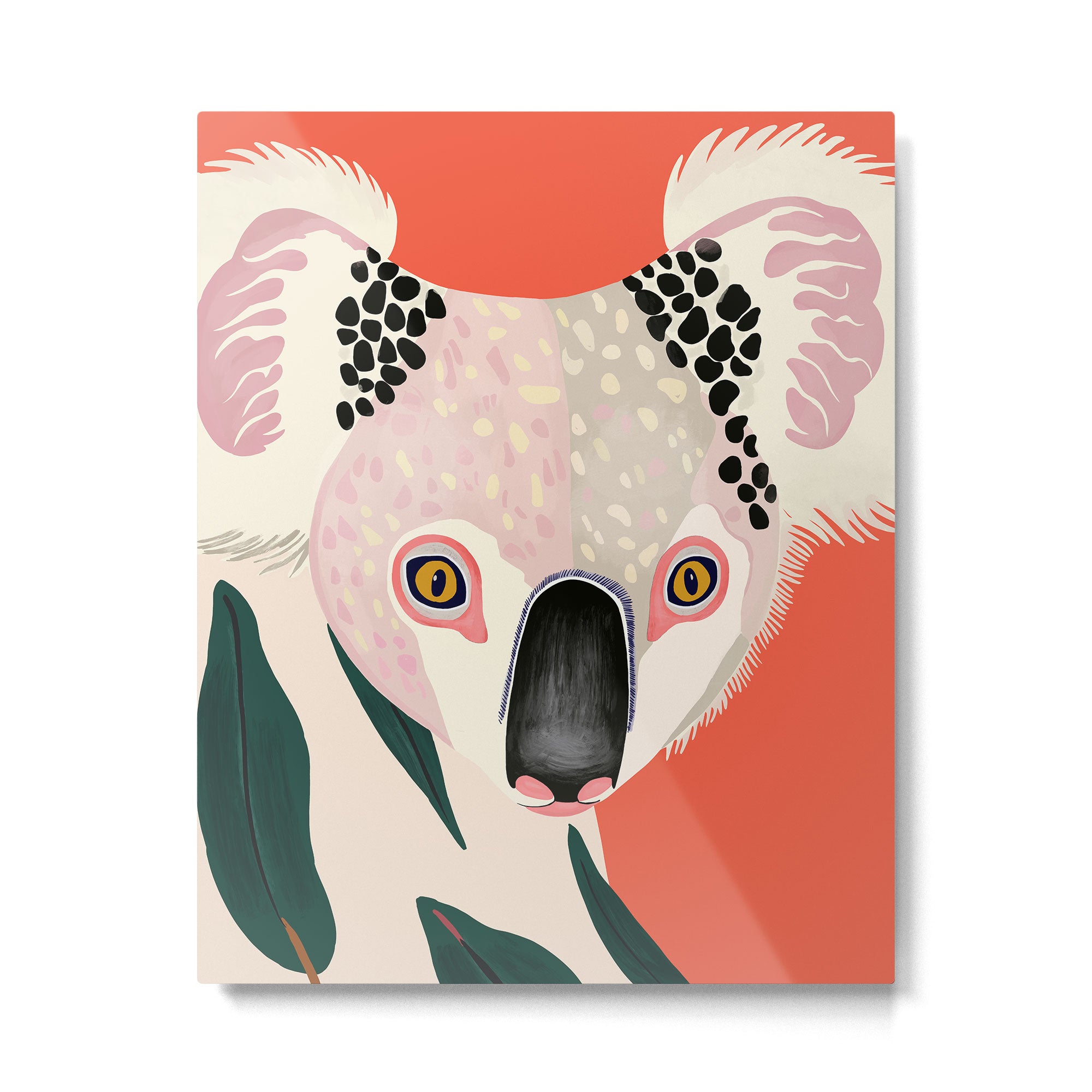 Koala Portrait Metal Print Gallery Image 4