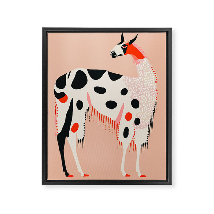 Lama of the Andes Framed Canvas Print Gallery Image 1