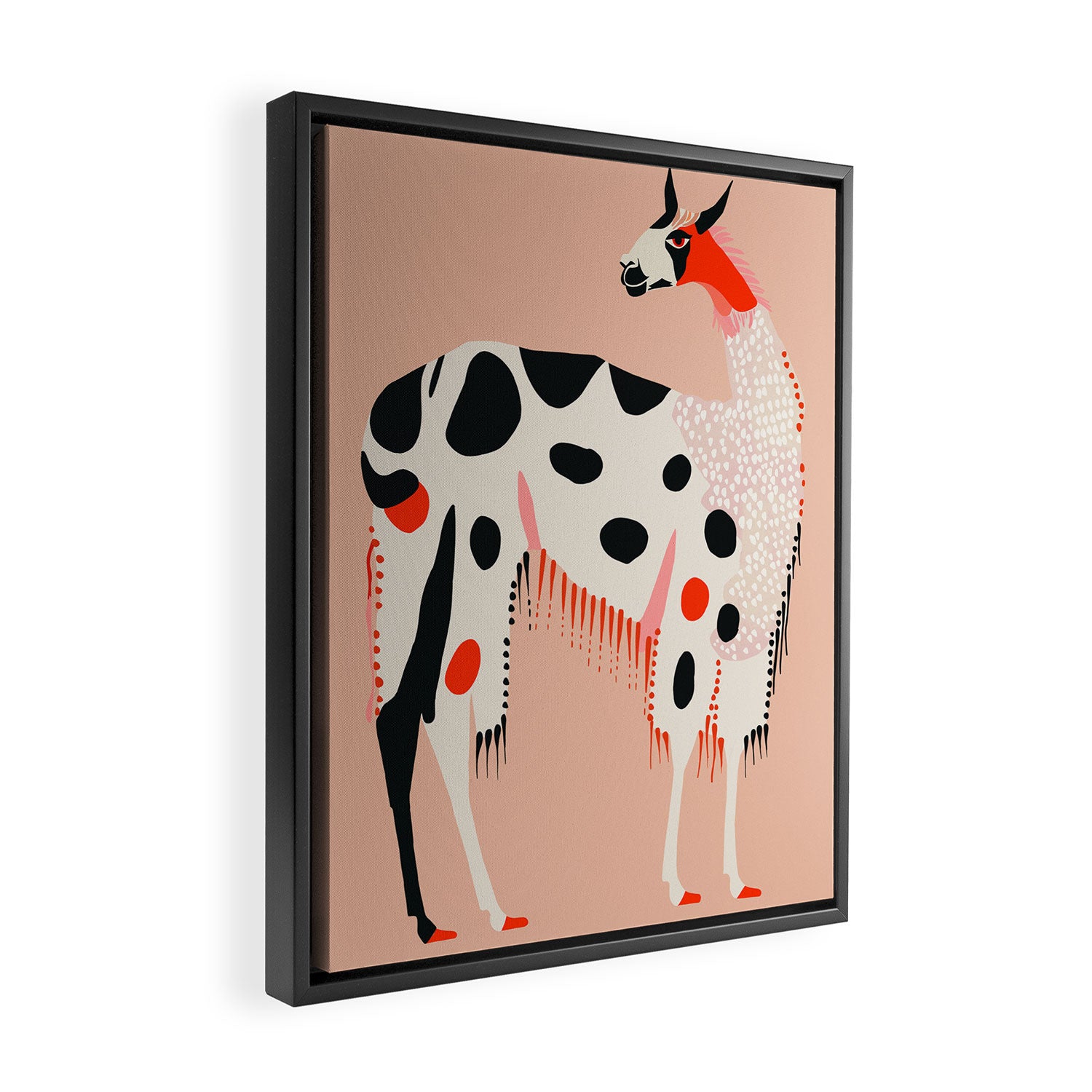 Lama of the Andes Framed Canvas Print Gallery Image 2