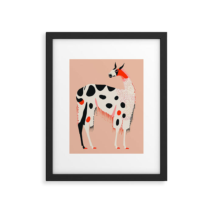 Lama of the Andes Framed Art Print Gallery Image 1