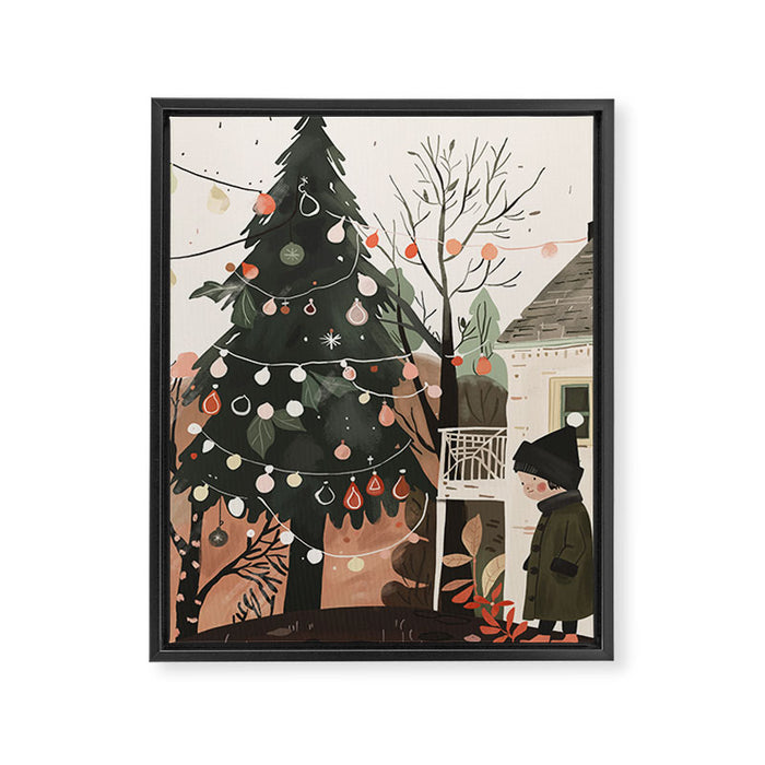 Little Joys of Winter Framed Canvas Print Gallery Image 1