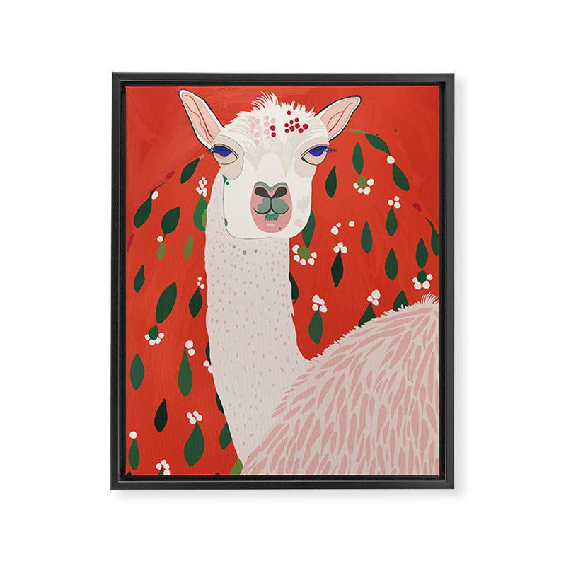 Llama Framed Canvas Print Gallery Image 6